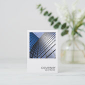 Square Foto 0495 - Reflektiver Büroblock Visitenkarte (Stehend Vorderseite)