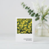 Square Foto 0508 - Yellow Daisies Visitenkarte (Stehend Vorderseite)