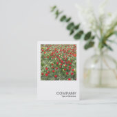 Square Foto 0509 - Bett von Tulips Visitenkarte (Stehend Vorderseite)