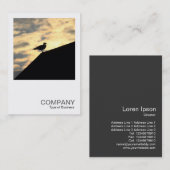 Square Foto 0514 - Hering Gull Sunset Visitenkarte (Vorne/Hinten)