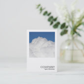 Square Foto 0516 - Cumulus Cloud Visitenkarte (Stehend Vorderseite)