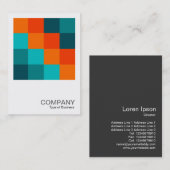 Square Foto 0518 - Farbquadrate 01 Visitenkarte (Vorne/Hinten)