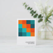 Square Foto 0518 - Farbquadrate 01 Visitenkarte (Stehend Vorderseite)