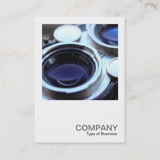 Square Foto 0538 - Vintage TLR-Kamera Visitenkarte (Vorderseite)