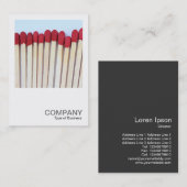 Square Foto 0539 - Matches 03 Visitenkarte (Vorne/Hinten)