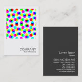 Square Foto 0540 - Color Halftone Pattern Visitenkarte (Vorne/Hinten)