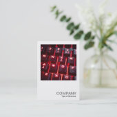 Square Foto 0555 - glühende Tastatur Visitenkarte (Stehend Vorderseite)