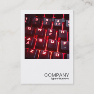 Square Foto 0555 - glühende Tastatur Visitenkarte