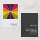 Square Foto 0574 - Farbsegmente 02 Visitenkarte (Vorne/Hinten)