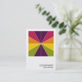 Square Foto 0574 - Farbsegmente 02 Visitenkarte (Stehend Vorderseite)