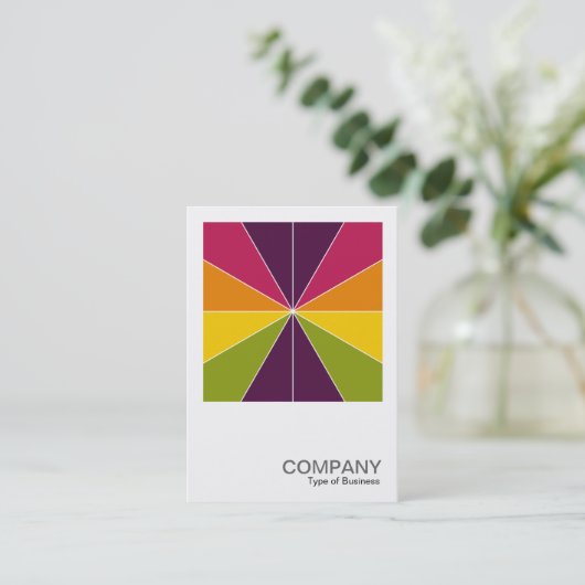 Square Foto 0574 - Farbsegmente 02 Visitenkarte (Stehend Vorderseite)
