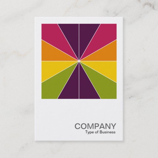 Square Foto 0574 - Farbsegmente 02 Visitenkarte (Vorderseite)