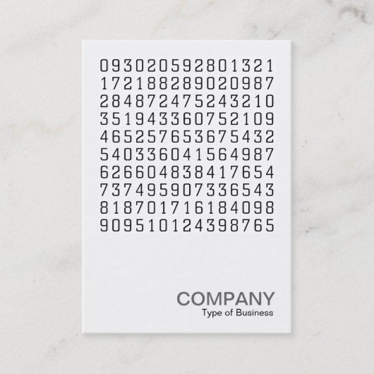 Square Foto 0580 - Zufallszahlen Visitenkarte (Vorderseite)