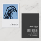 Square Foto 0582 - Tower Crane (Detail) Visitenkarte (Vorne/Hinten)