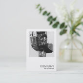 Square Foto 0584 - Tower Crane 02 Visitenkarte (Stehend Vorderseite)