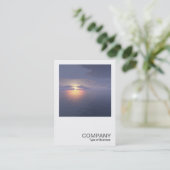 Square Foto 0585 - Sunrise/Sunset Visitenkarte (Stehend Vorderseite)