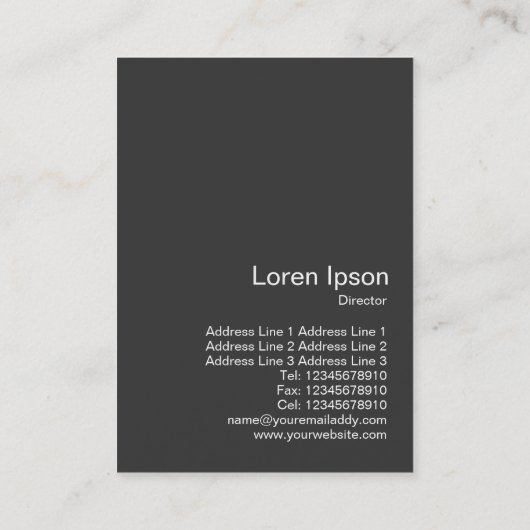 Square Foto 0589 - Friendly Donkey Visitenkarte (Rückseite)