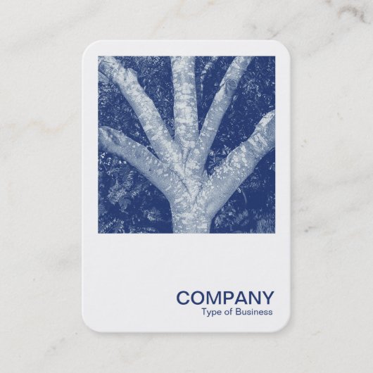 Square Foto 0592 - Zaunzweige - Cyanotyp Visitenkarte (Vorderseite)