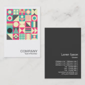 Square Foto 0596 - Abstrakt Squares 110419 Visitenkarte (Vorne/Hinten)