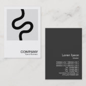 Square Foto 0603 - Curvy Line 02 Visitenkarte (Vorne/Hinten)