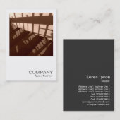 Square Foto 060 - Schatten auf den Stufen Visitenkarte (Vorne/Hinten)