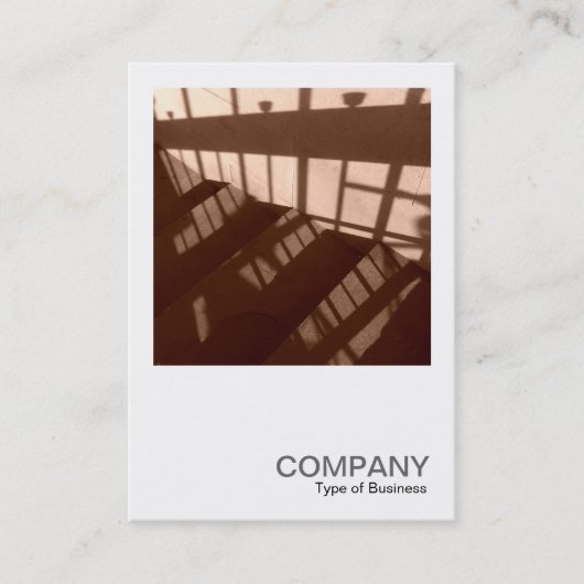 Square Foto 060 - Schatten auf den Stufen Visitenkarte (Vorderseite)