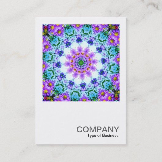 Square Foto 063 - Daisy Kaleidoscopic Visitenkarte (Vorderseite)