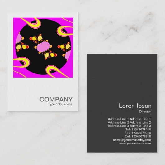 Square Foto 077 - Fraktal Design Visitenkarte (Vorne/Hinten)