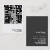 Square Foto 081 - Ungerade Kugelstruktur Visitenkarte (Vorne/Hinten)