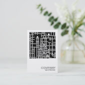 Square Foto 081 - Ungerade Kugelstruktur Visitenkarte (Stehend Vorderseite)