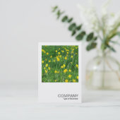 Square Foto 2001 - Affodils/Narcissus Visitenkarte (Stehend Vorderseite)