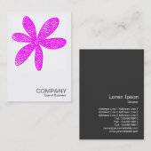 Square Foto 2008 - Hübsche Blume - Magenta Visitenkarte (Vorne/Hinten)