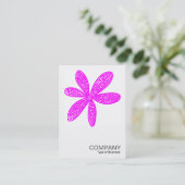 Square Foto 2008 - Hübsche Blume - Magenta Visitenkarte (Stehend Vorderseite)