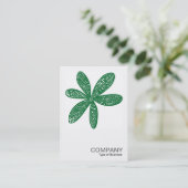 Square Foto 2013 - Hübsche Blume - Forest Green Visitenkarte (Stehend Vorderseite)