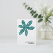 Square Foto 2013 - Hübsche Blume - Moss Green Visitenkarte (Stehend Vorderseite)