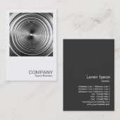 Square Foto 608 - Long Spring B&W Visitenkarte (Vorne/Hinten)