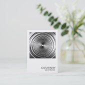 Square Foto 608 - Long Spring B&W Visitenkarte (Stehend Vorderseite)