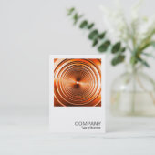 Square Foto 608 - Long Spring Orange Visitenkarte (Stehend Vorderseite)