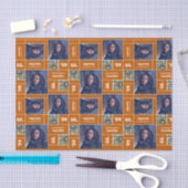 Square Foto Abschluss Class Jahr Burniere Orange Seidenpapier (Handwerk)