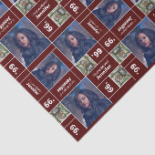 Square Foto Abschluss Class Jahr Maroon Seidenpapier (Ausschnitt)