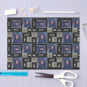 Square Foto Abschluss Class Year Black Seidenpapier (Handwerk)