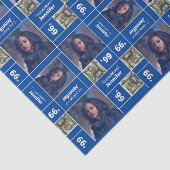 Square Foto Abschluss Class Year Blue Seidenpapier (Ausschnitt)