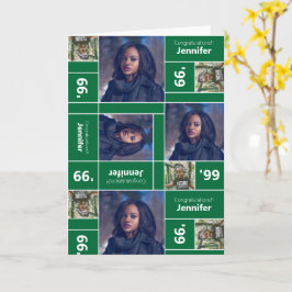 Square Foto Abschluss Class Year Green Karte