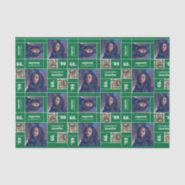 Square Foto Abschluss Class Year Green Seidenpapier