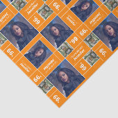 Square Foto Abschluss Class Year Orange Seidenpapier (Ausschnitt)