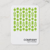 Square Foto - Abstrakt 140823 - Martian Green Visitenkarte (Vorderseite)