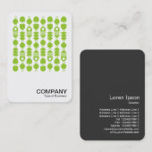 Square Foto - Abstrakt 140823 - Martian Green Visitenkarte (Vorne/Hinten)