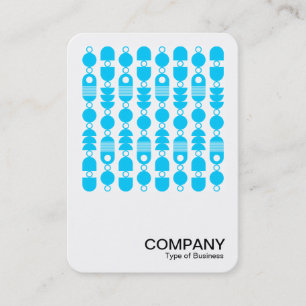 Square Foto - Abstrakt 140823 - Sky Blue Visitenkarte