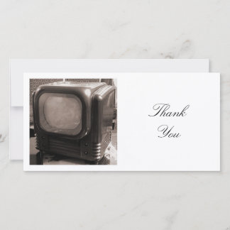 Square Foto - Altes Fernsehen Dankeskarte