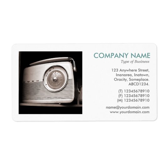 Square Foto - Altes Radio (Vorne)